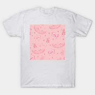 cute baby ballerina pattern pink T-Shirt